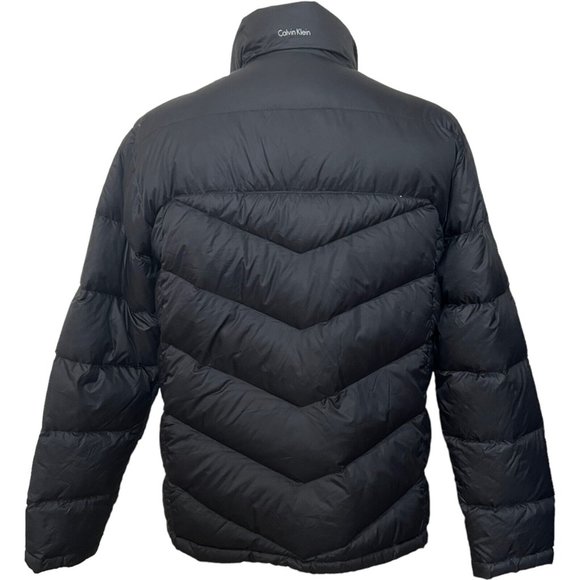 Calvin Klein Jacket Mens Down Insulated Packable Quilted Lightweight Black Large - Picture 3 of 13